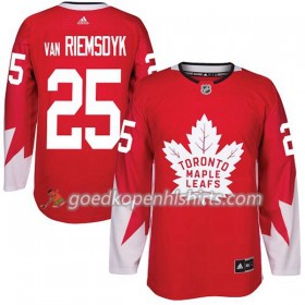 Toronto Maple Leafs James Van Riemsdyk 25 Adidas 2017-2018 Rood Alternate Authentic Shirt - Mannen